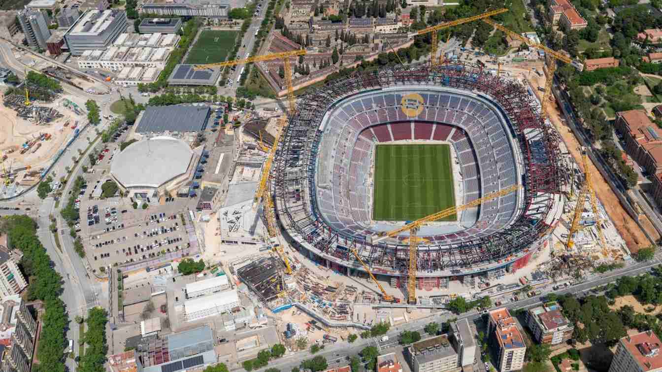 Construction of Spotify Camp Nou