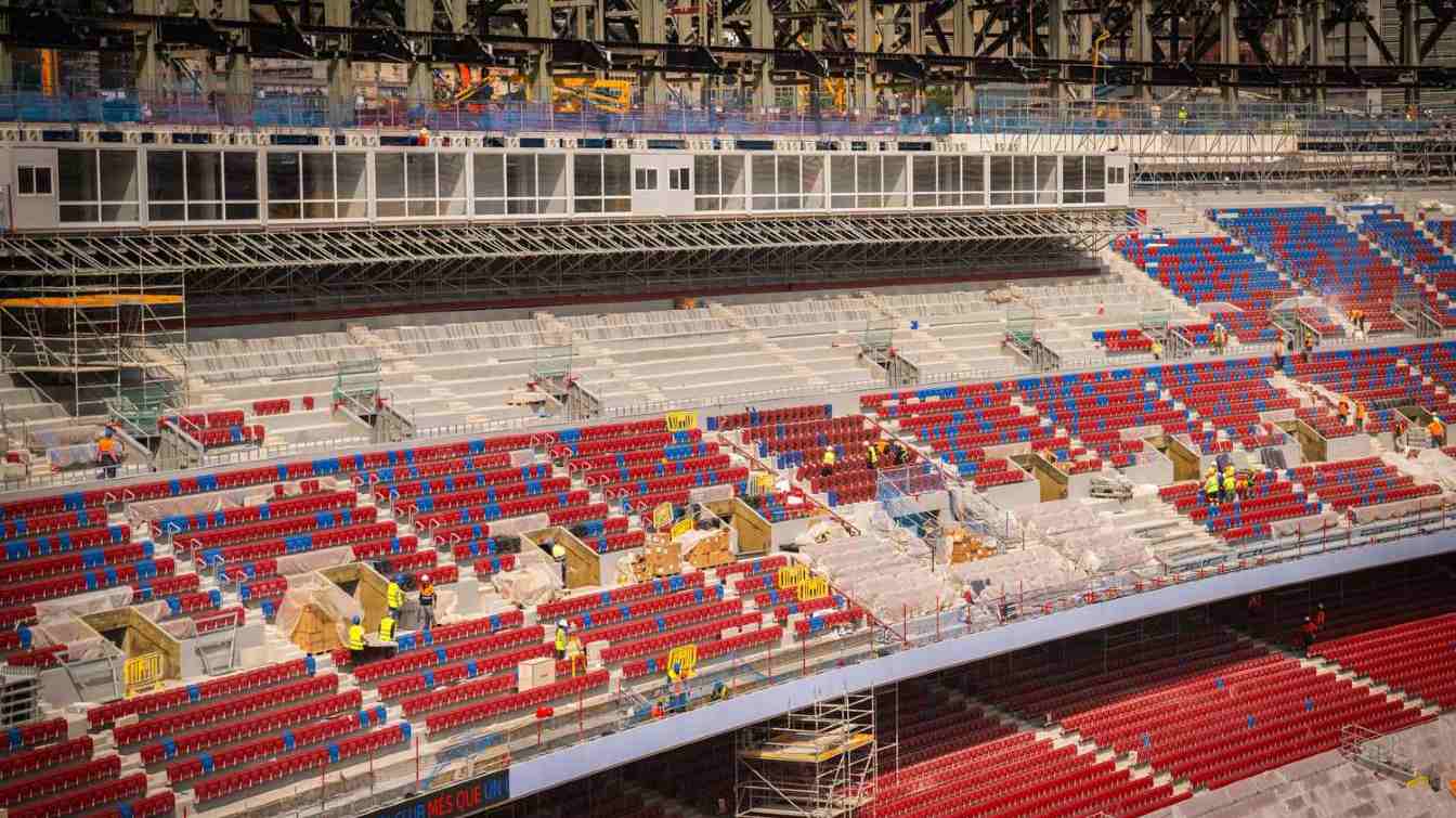 Construction of Spotify Camp Nou