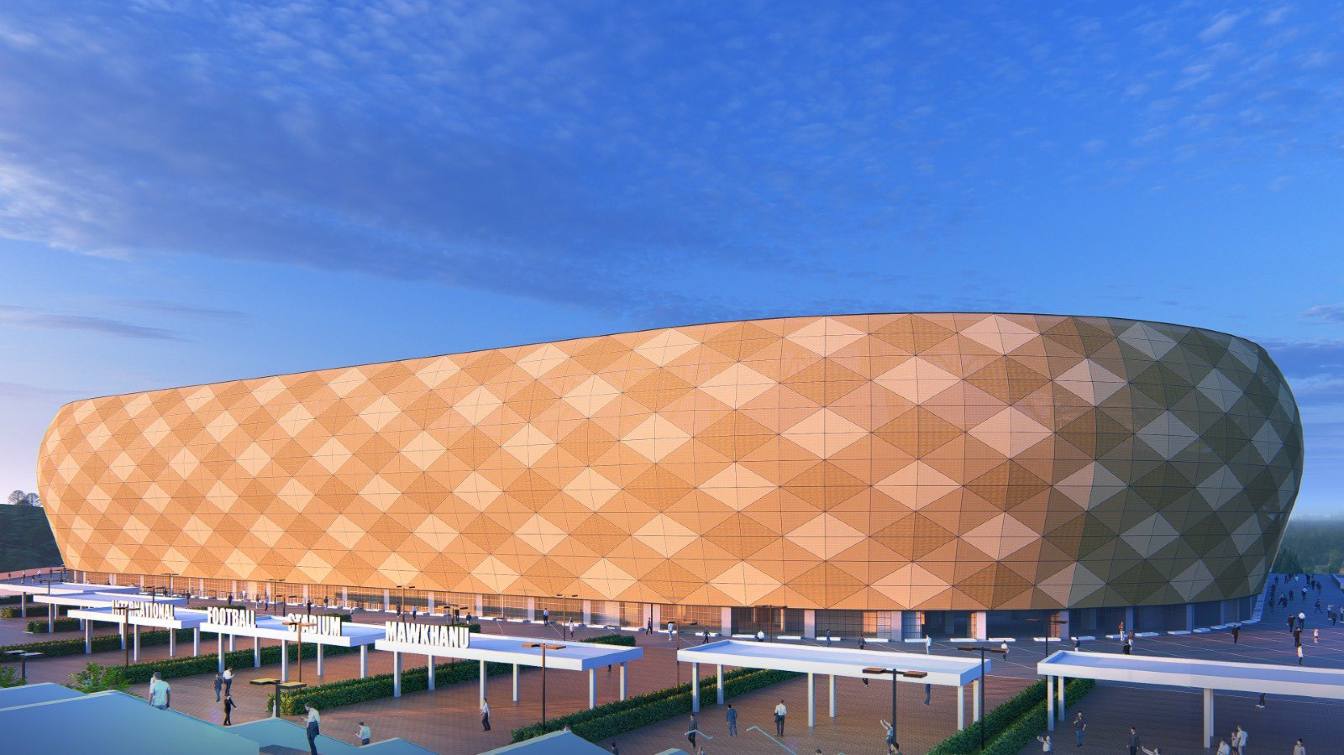 Design of Mawkhanu Football Stadium