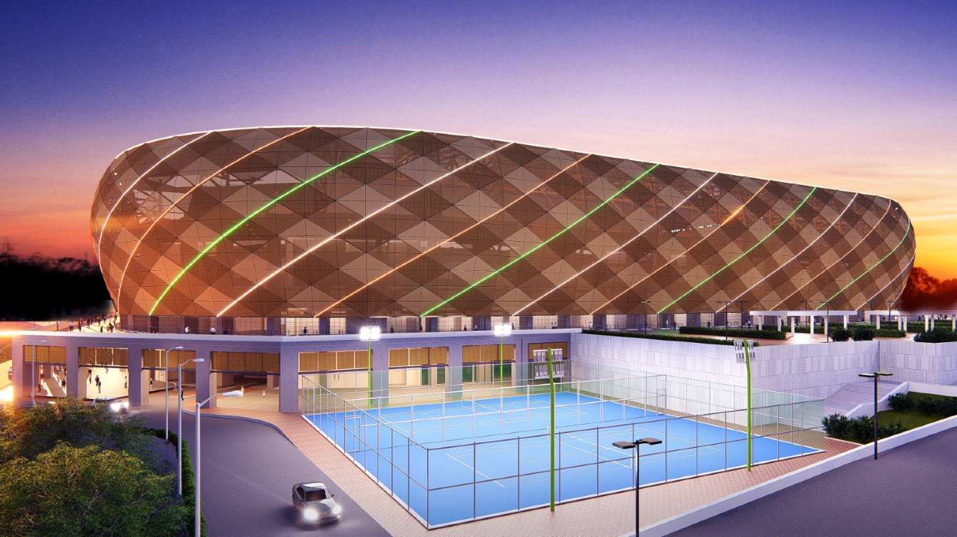 Design of Mawkhanu Football Stadium