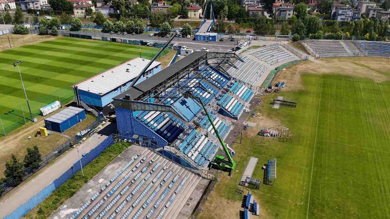 Demolition of the Ruch Chorzów stadium in July 2025