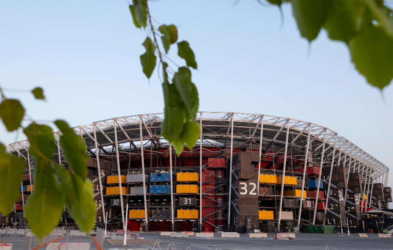 Stadium 974 was built specifically for the World Cup in Qatar.
