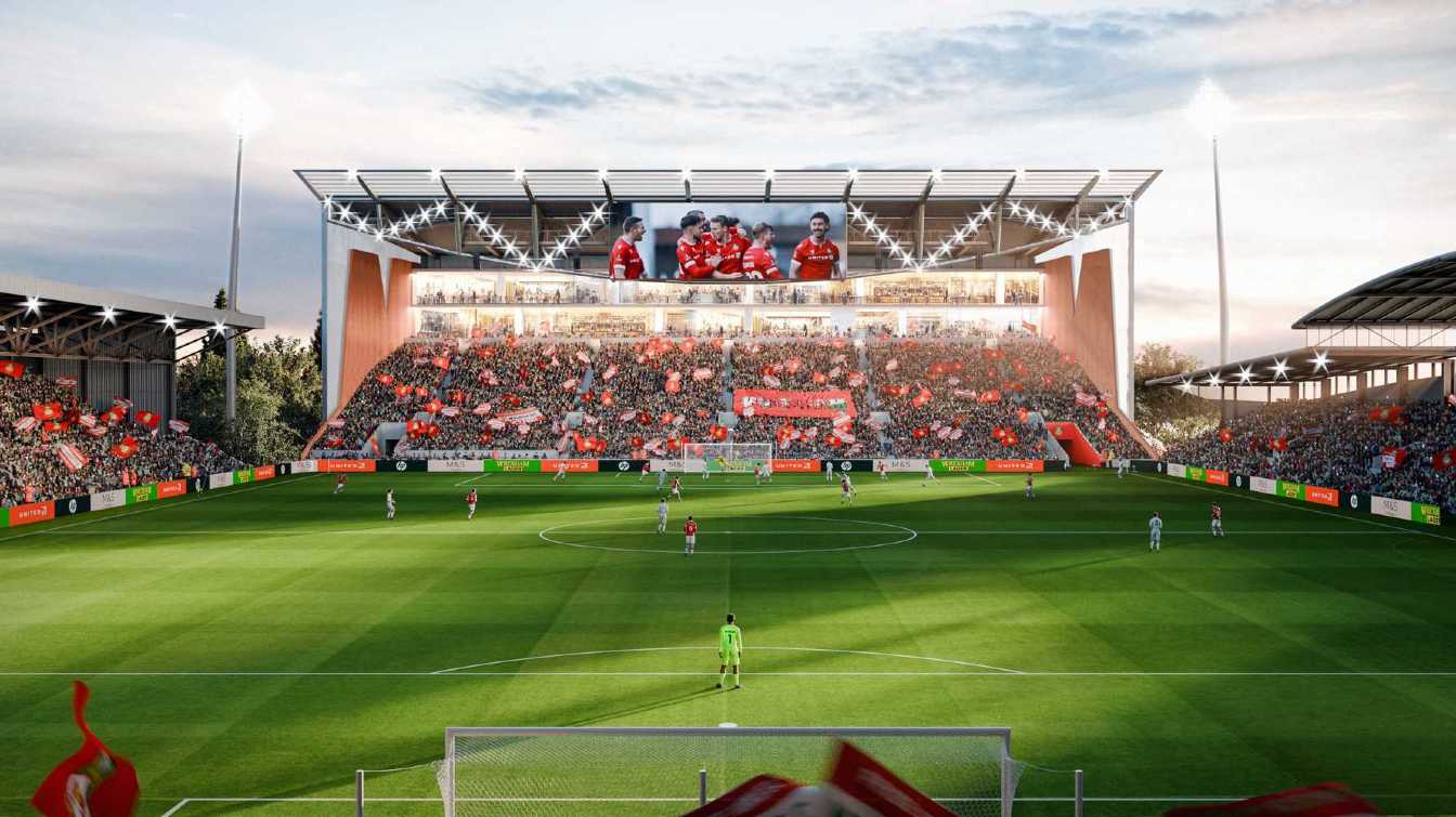 Design of STōK Cae Ras (Racecourse Ground)
