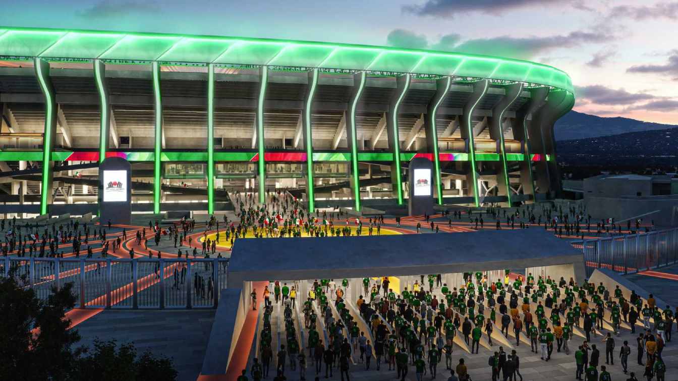 If works finish on time, Estadio Azteca will become the only venue in history to host three World Cups.
