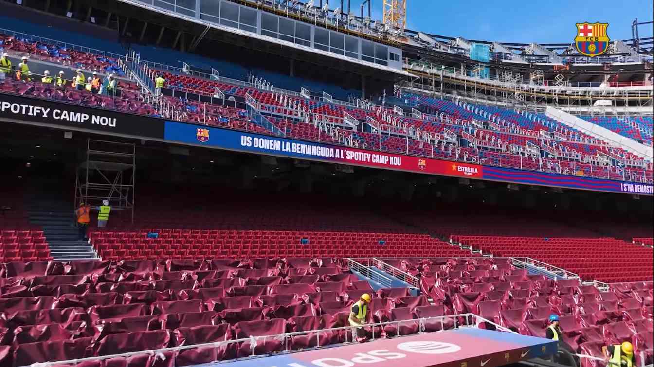 Construction of Spotify Camp Nou