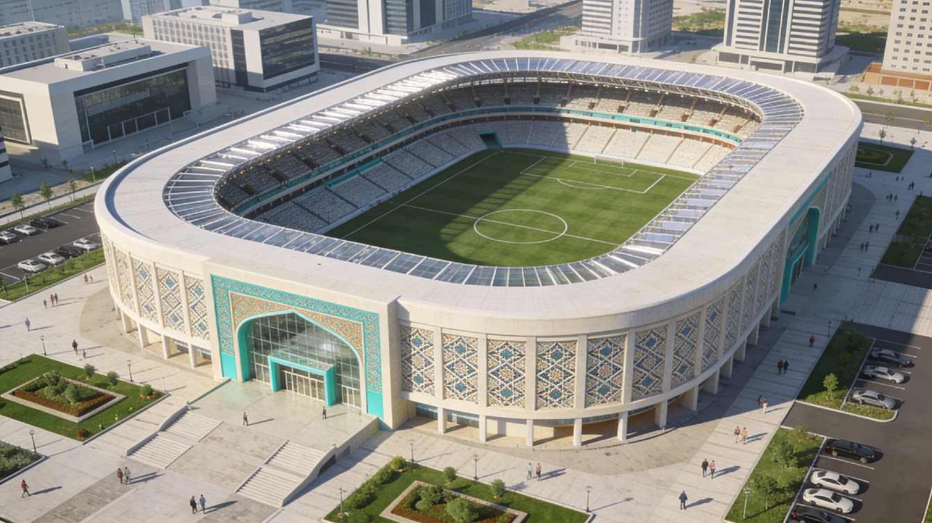 This is what a new stadium in Uzbekistan could potentially look like.