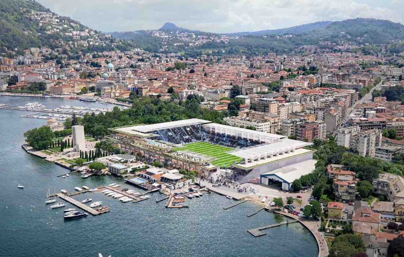 The stadium project for Como is one of many sports venue concepts in Italy. However, most of them never make it to the construction stage.