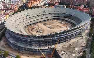 Spain: From a skeleton to a symbol of Valencia. Nou Mestalla enters a new construction phase