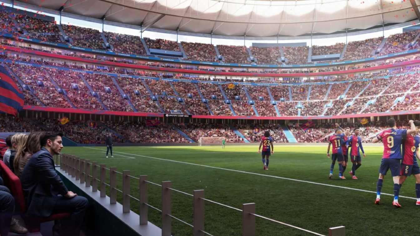 Protests by workers from subcontracting companies involved in the construction of Camp Nou may affect the pace of the works.
