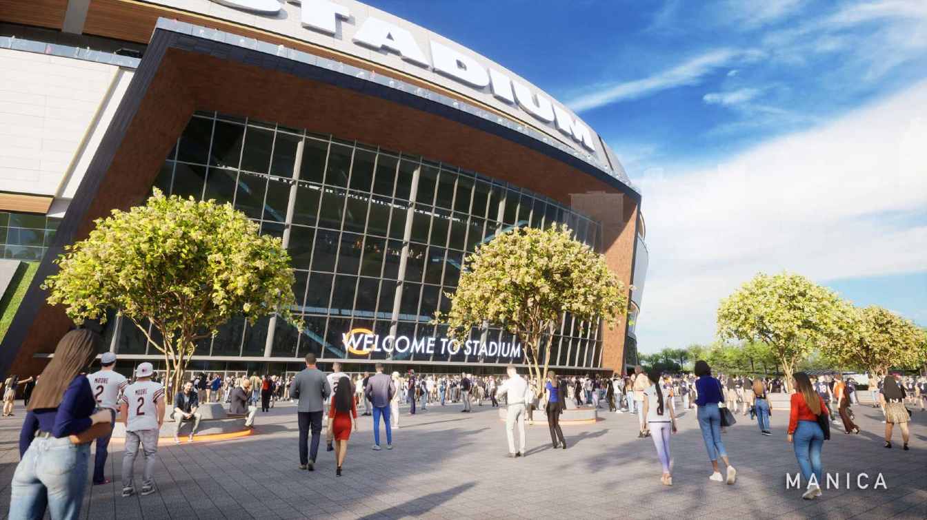 The Bears own a 326-acre plot of land located on the site of the former racetrack in Arlington Heights.