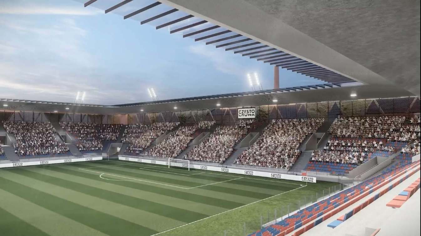 Design of Stadion Rakowa Częstochowa