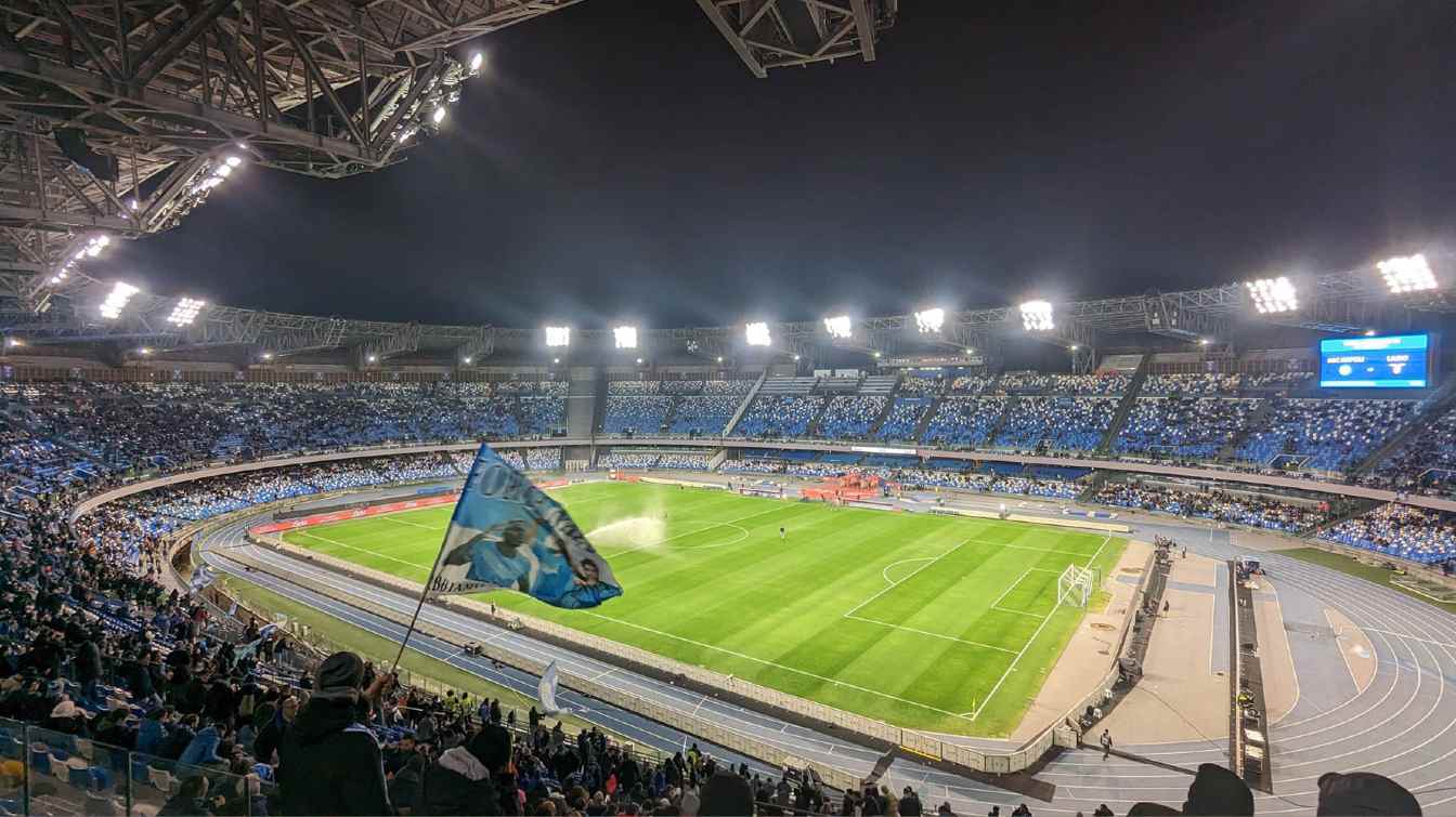 The stadium in Naples is one of the worst-rated UEFA Champions League venues in terms of modernity and facilities.