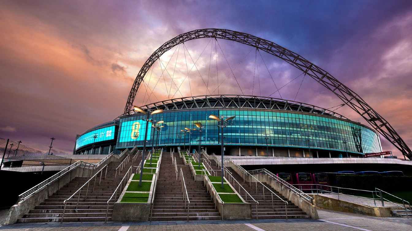 Wembley has hosted the Champions League final several times.