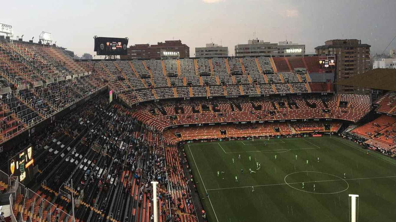 Mestalla is the second oldest stadium in Spanish professional football, only surpassed by El Molin&oacute;n.