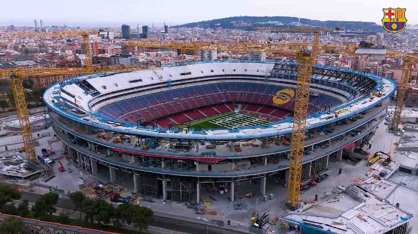 Construction of Spotify Camp Nou