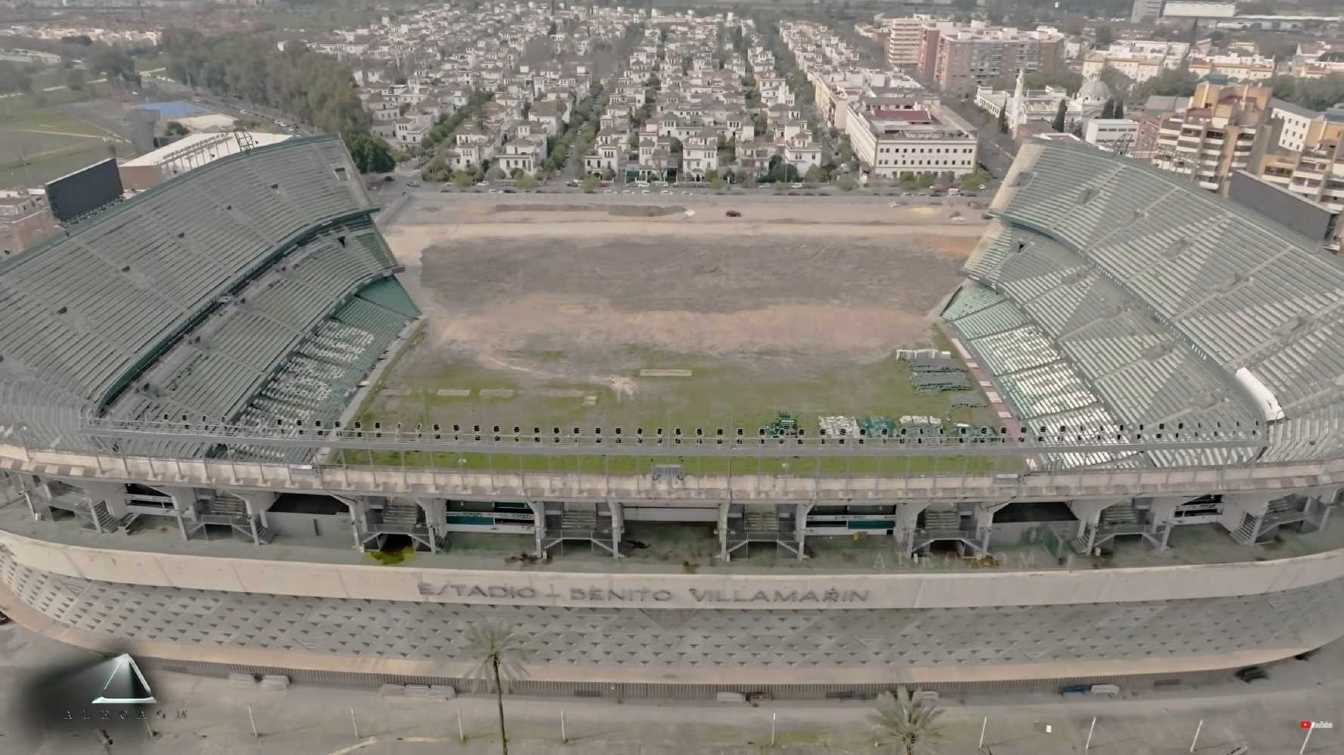 The Estadio Benito Villamar&iacute;n currently looks unique because it is missing one entire stand.