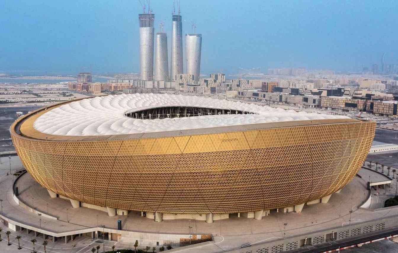 A stadium designed as the centerpiece of the 2022 World Cup, which despite its scale and standards will not host the Finalissima.