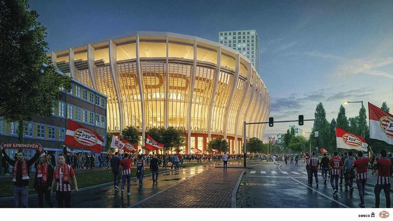  A new outer structure will surround the entire stadium, unifying stand heights and creating a cohesive architectural form.