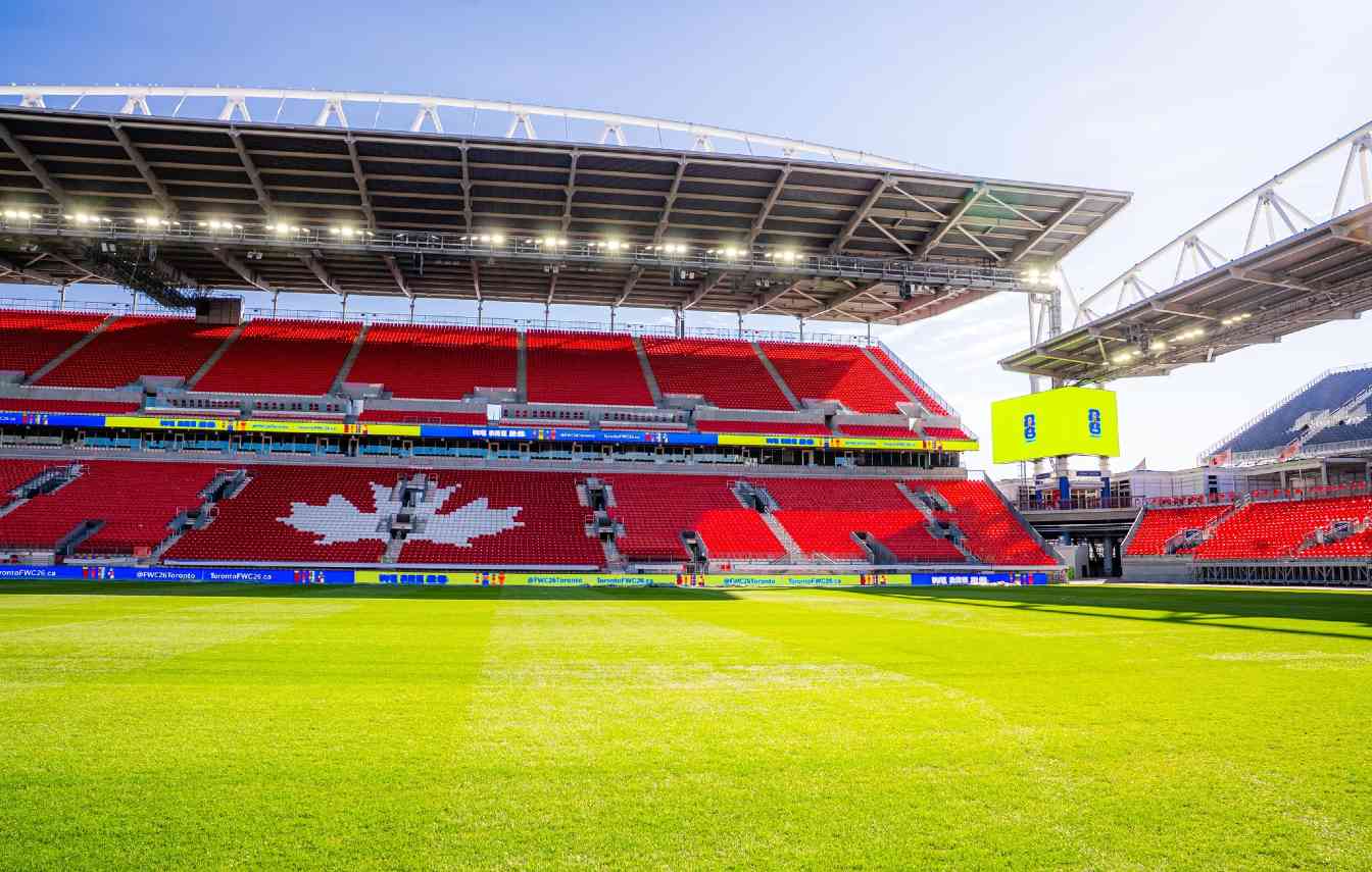 BMO Field, Toronto&rsquo;s main stadium, underwent expansion including new stands, pitch, and player facilities.