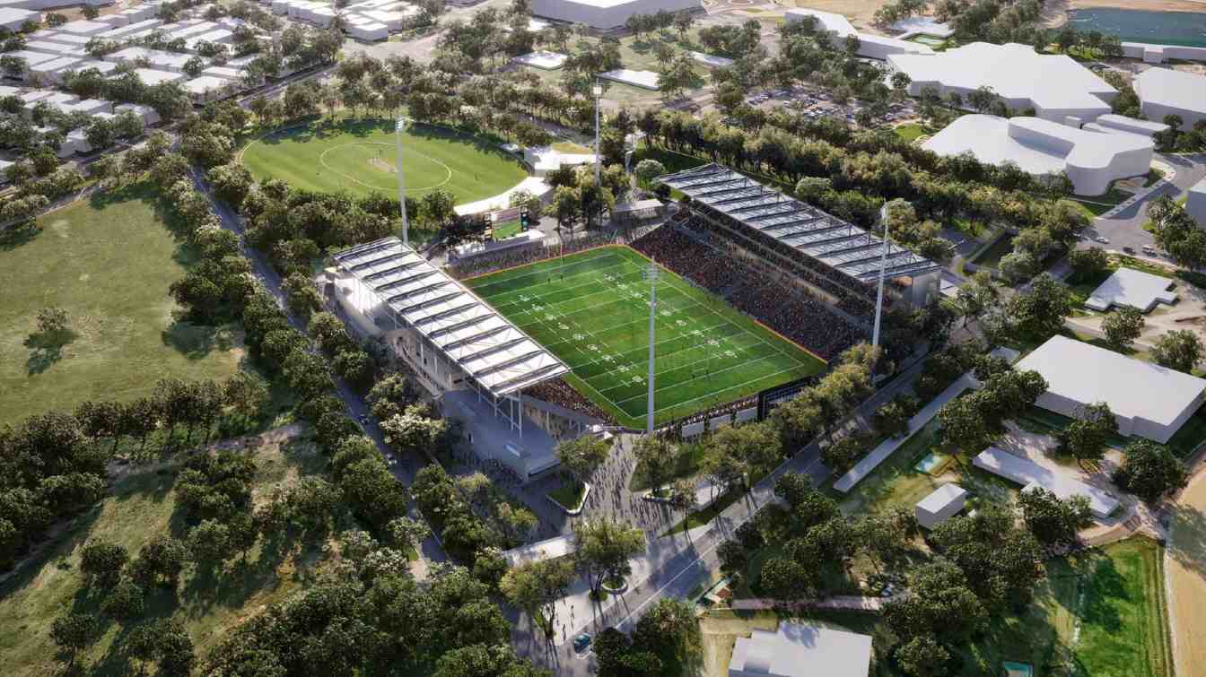 Design of Helloworld Stadium (Penrith Stadium)