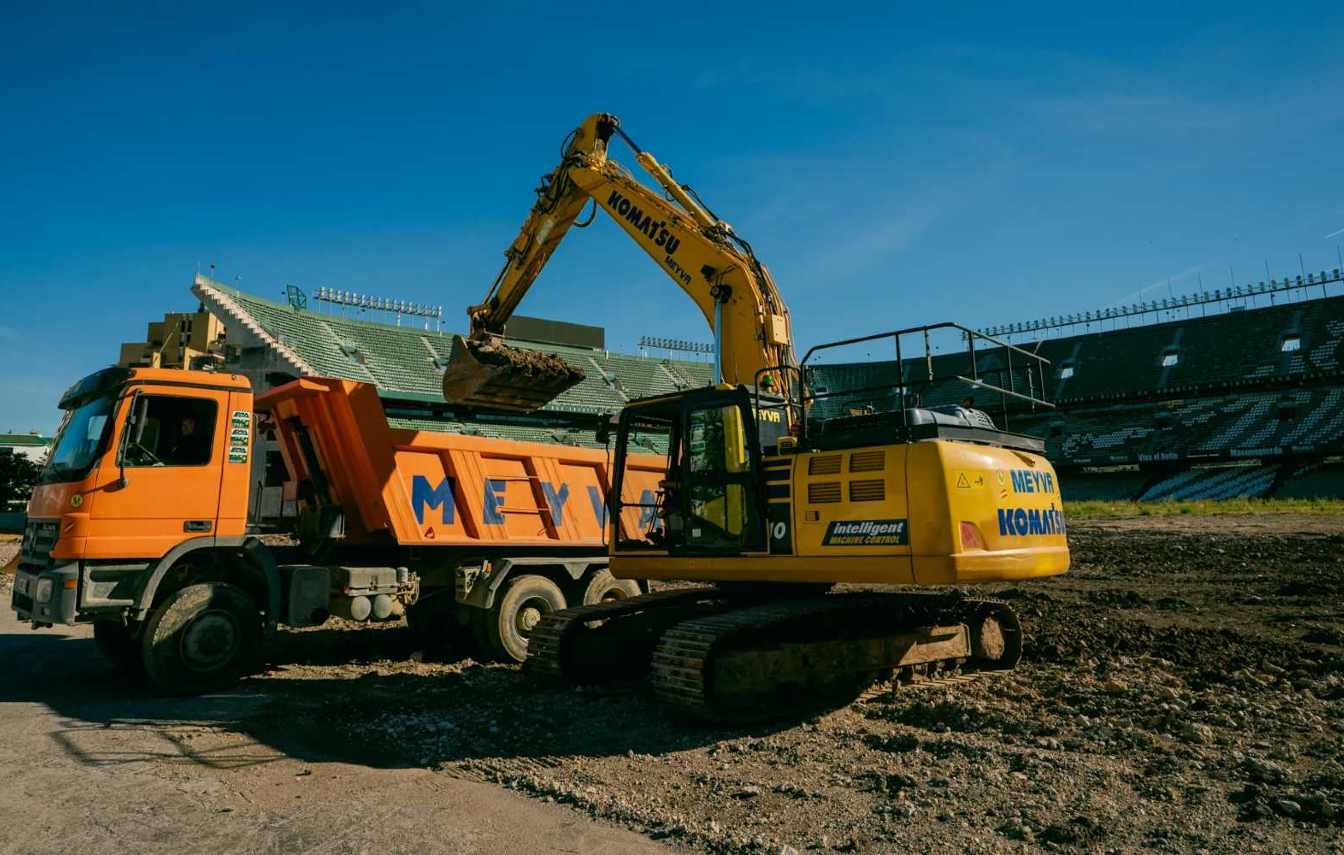 The first phase of works at Benito Villamar&iacute;n has begun, focusing on earthworks and diaphragm walls for the stadium&rsquo;s future structure.