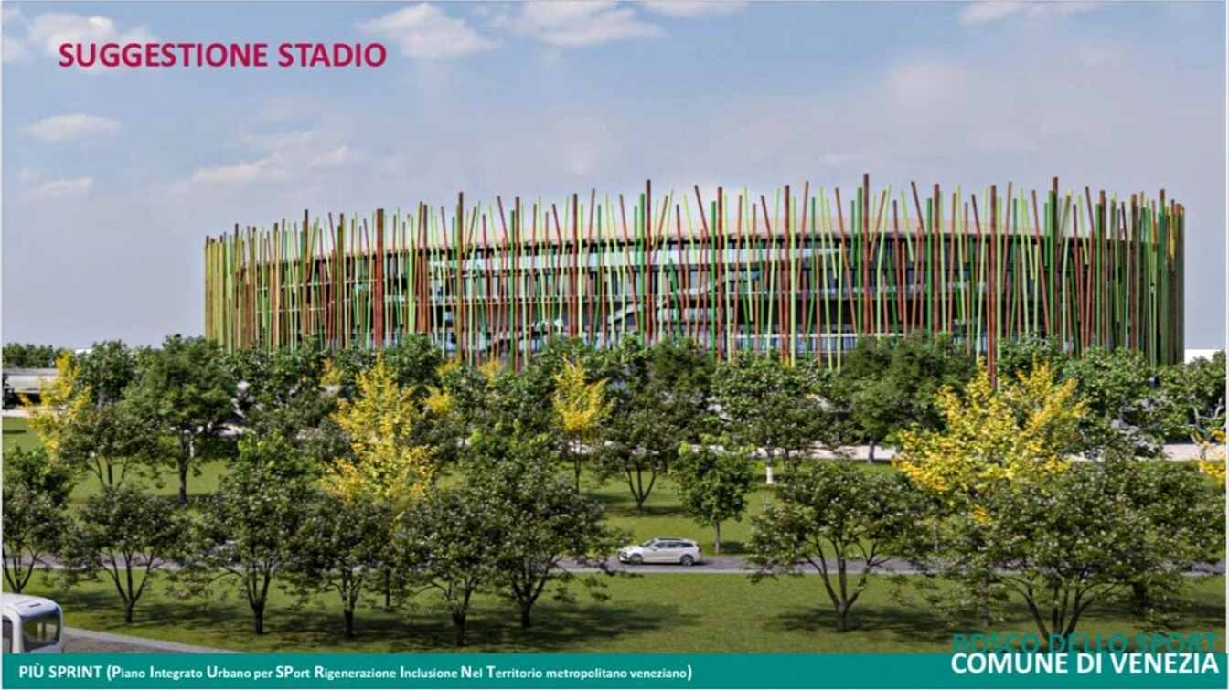 The new 18,500-seat stadium is part of the Bosco dello Sport complex, aimed at creating a modern sports and entertainment hub.