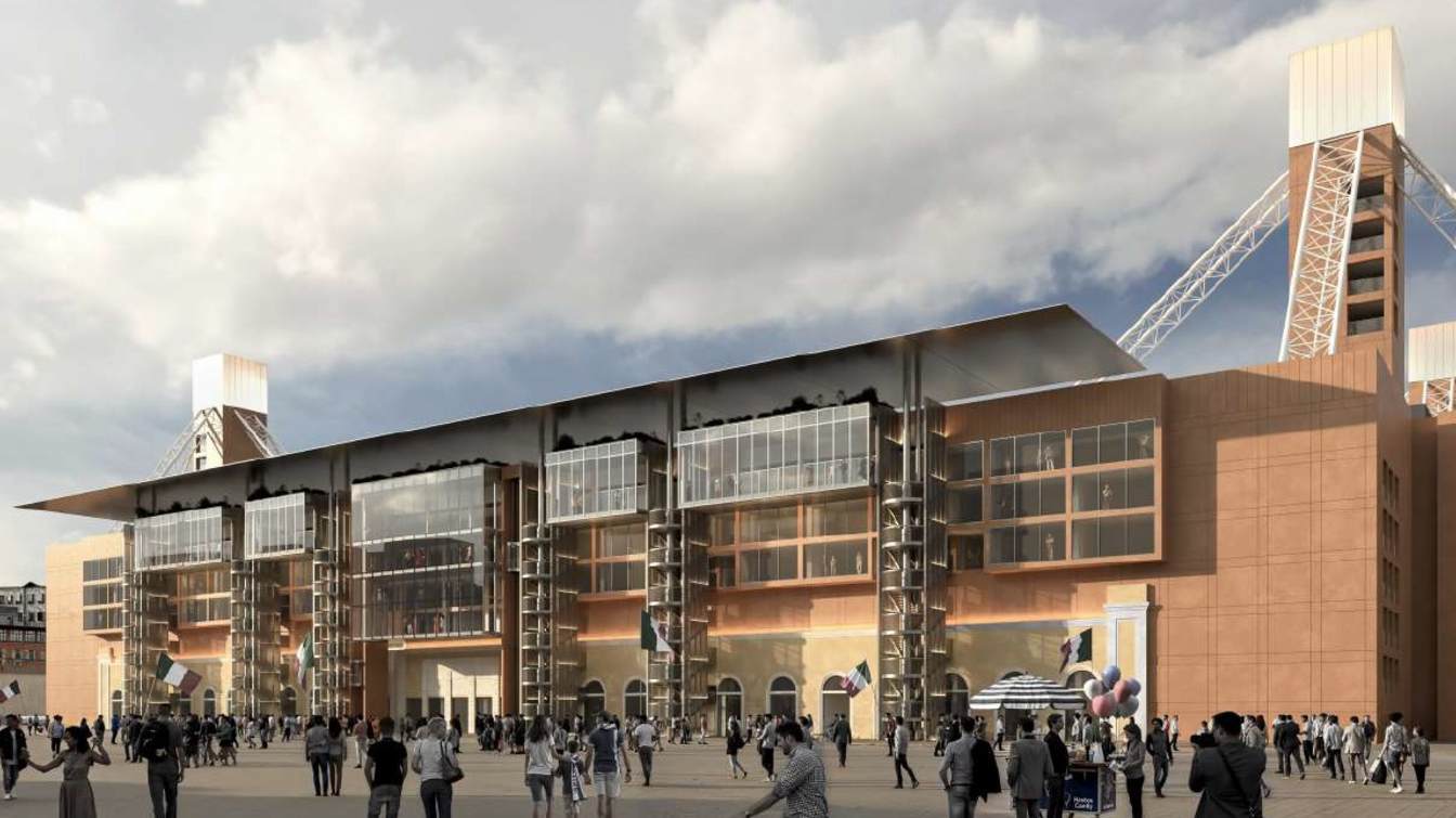 The redevelopment plan aims to preserve the historic structure while introducing new commercial areas and modernized stands.The redevelopment plan aims to preserve the historic structure while introducing new commercial areas and modernized stands.