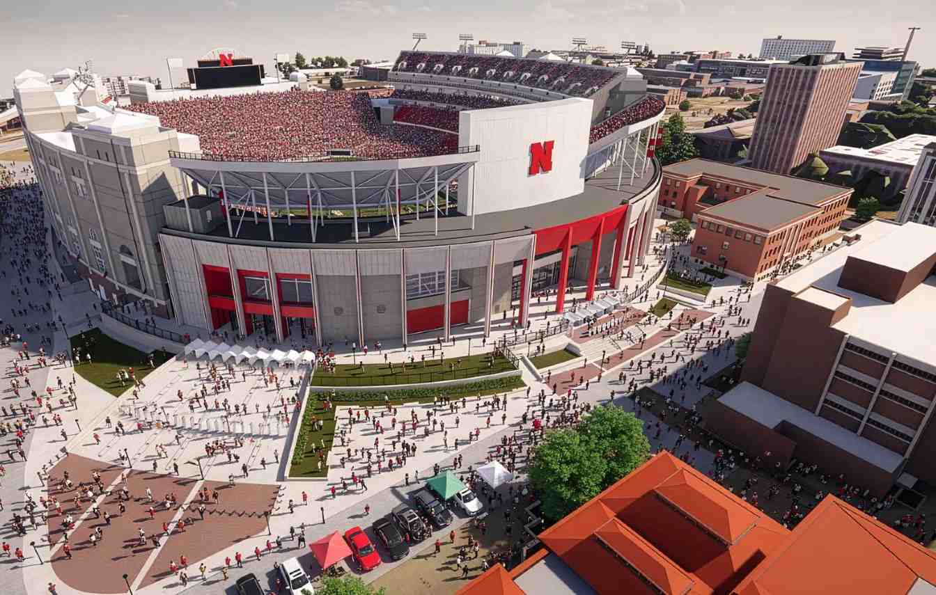  The Big Red Rebuild project includes a major overhaul of the Lincoln stadium, featuring the demolition and reconstruction of the south stand and upgrades to other sections.