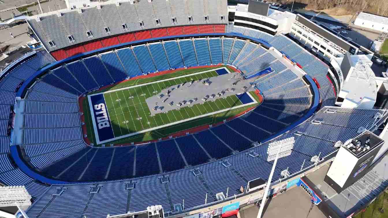 The legendary Highmark Stadium is disappearing from the Buffalo skyline as the Bills prepare to open their $2.1 billion new home next door.