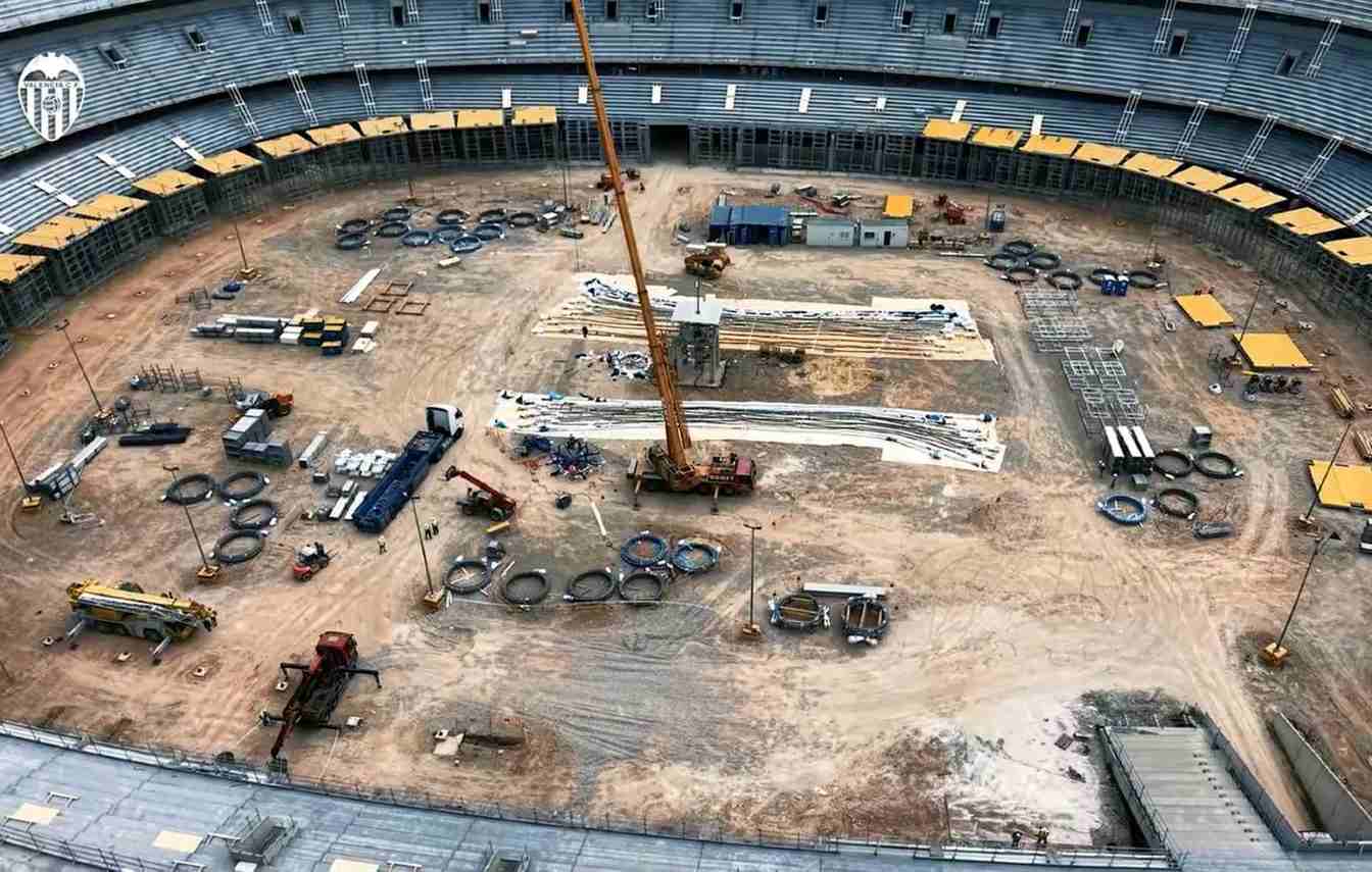 Valencia CF is preparing for the installation of Nou Mestalla&rsquo;s massive roof structure, a 4,800-ton system set to completely transform the club&rsquo;s future stadium.