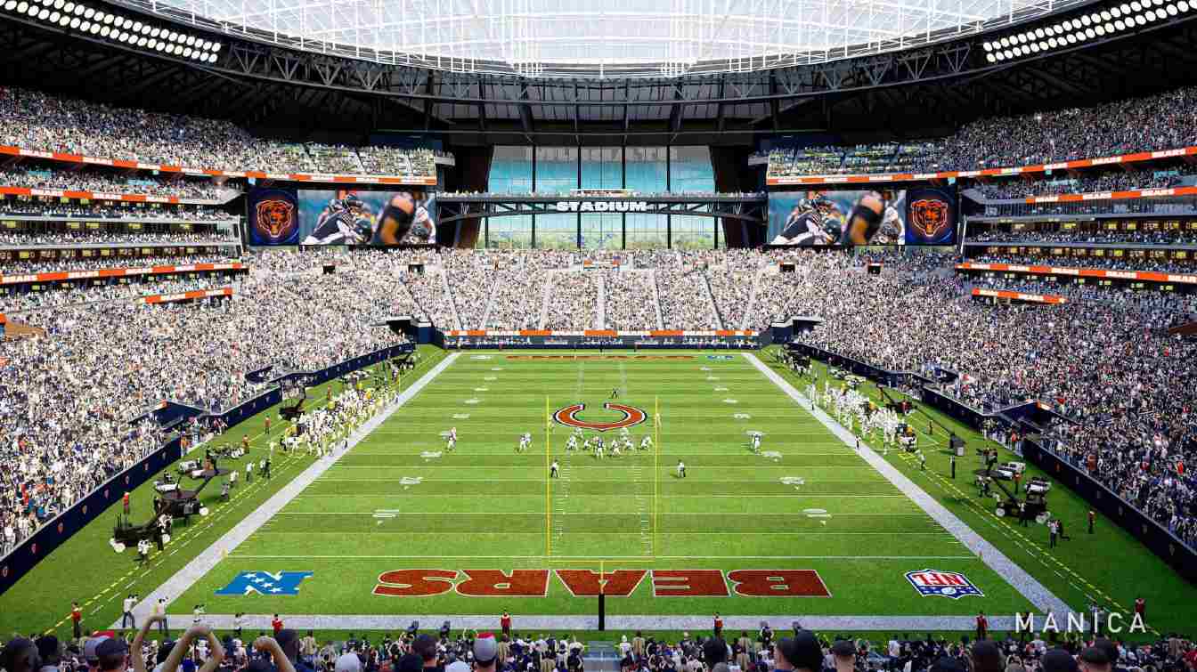 Arlington Heights remains the leading option for the future home of Chicago Bears, although growing political tensions are putting the club&rsquo;s future in Chicago into question.