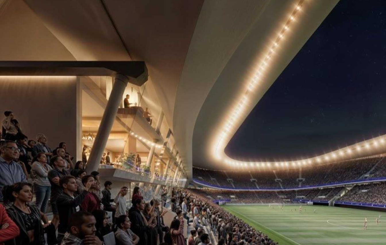 The proposed new stadium for S.S. Lazio has sparked huge controversy in Rome, as a massive steel structure would float above historic Stadio Flaminio.