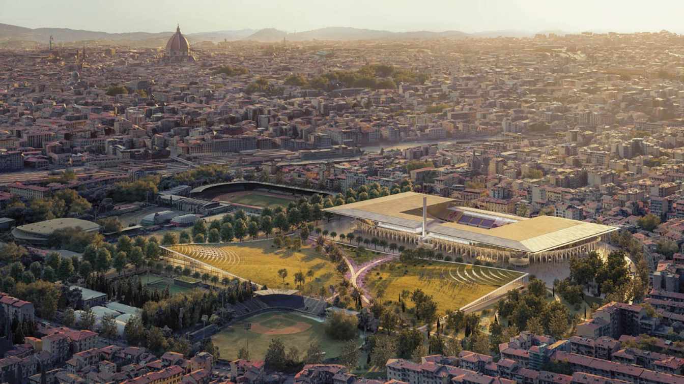 The redevelopment of Stadio Artemio Franchi has entered its most spectacular phase, as preparations begin for the installation of the new roof above Curva Fiesole and ACF Fiorentina confirms a &euro;55 million contribution to the project.