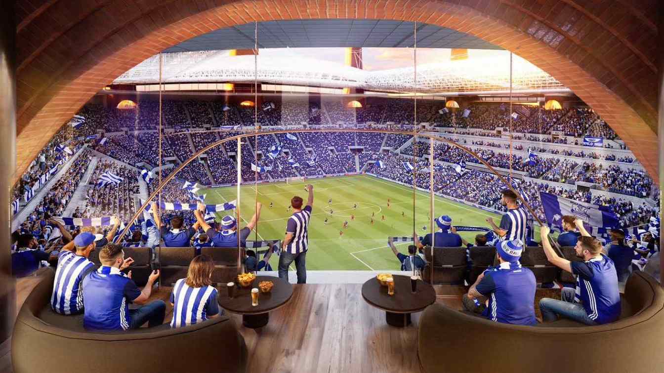 Birmingham City F.C. has revealed new renderings of the futuristic The Powerhouse Stadium &mdash; a 62,000-seat arena with giant chimneys, a retractable pitch and a huge entertainment district designed to transform east Birmingham.