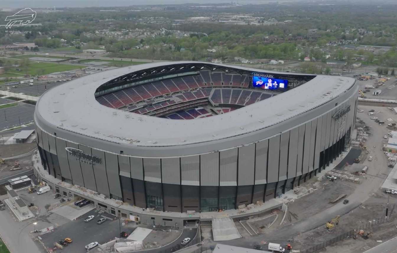 Buffalo Bills are completing their new $2 billion stadium while demolition crews dismantle the legendary old Highmark Stadium next door. Buffalo is preparing for one of the biggest transitions in modern NFL history.