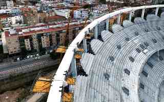Spain: Nou Mestalla’s compression ring is now complete