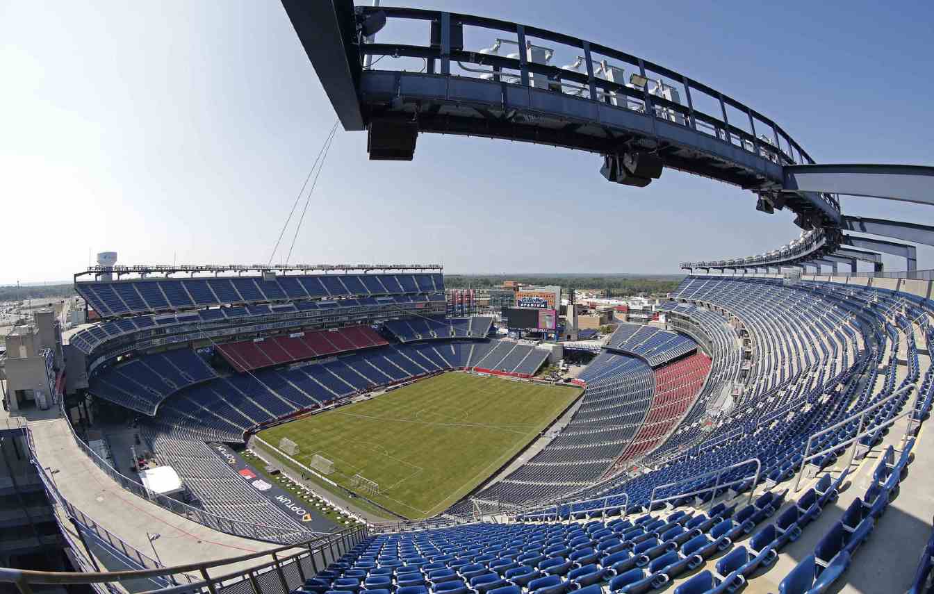 The owners of Gillette Stadium have sued the town of Foxborough after local authorities demanded nearly one million dollars as part of the stadium&rsquo;s entertainment license renewal.