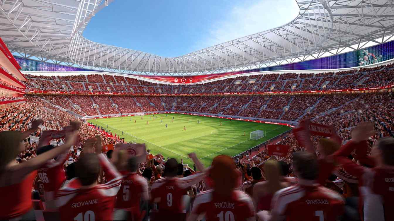 The redevelopment of Olympiacos&rsquo; stadium is expected to cost more than &euro;250 million and be financed without public money. The club is still waiting for administrative decisions that would allow construction to begin.